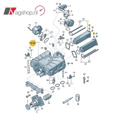 Sluitschroef voor de compressor V6 benzine